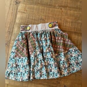 Matilda Jane Mixed Fabric Skirt. You & Me Skirt | Neutrals. Girl’s Sz. 10 EUC